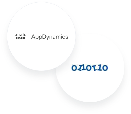 AppDynamics and ThousandEyes logos